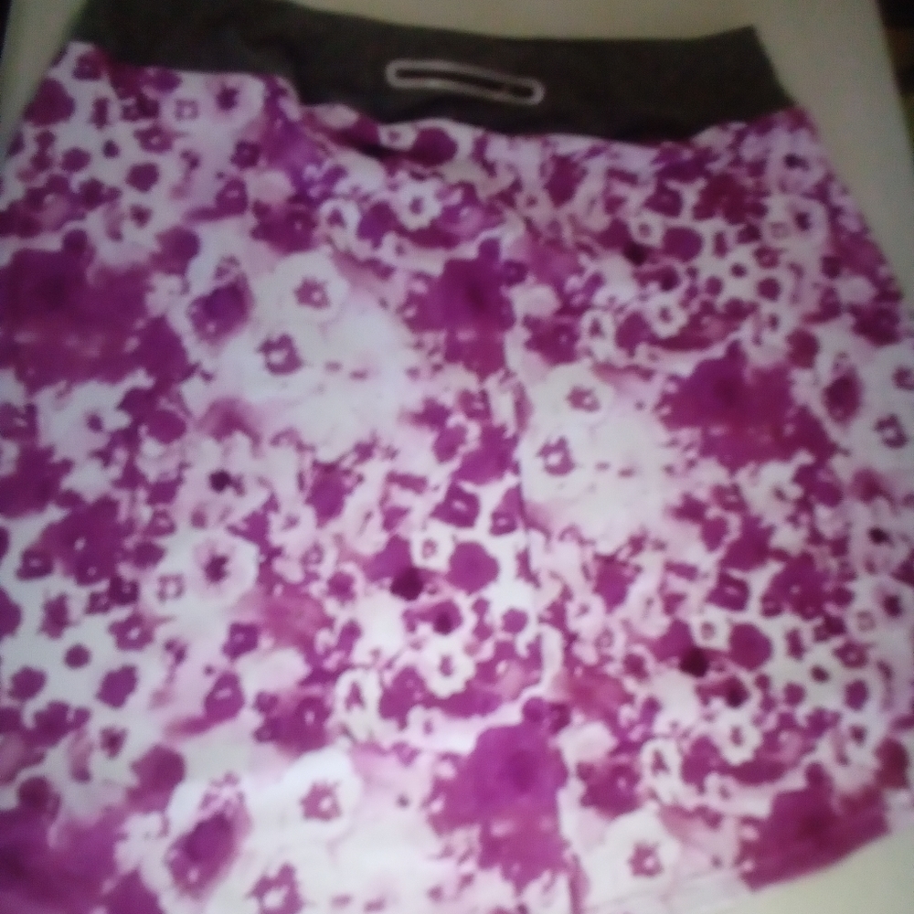 FULL Beauty Sport purple floral skirt 1x(22/24)
